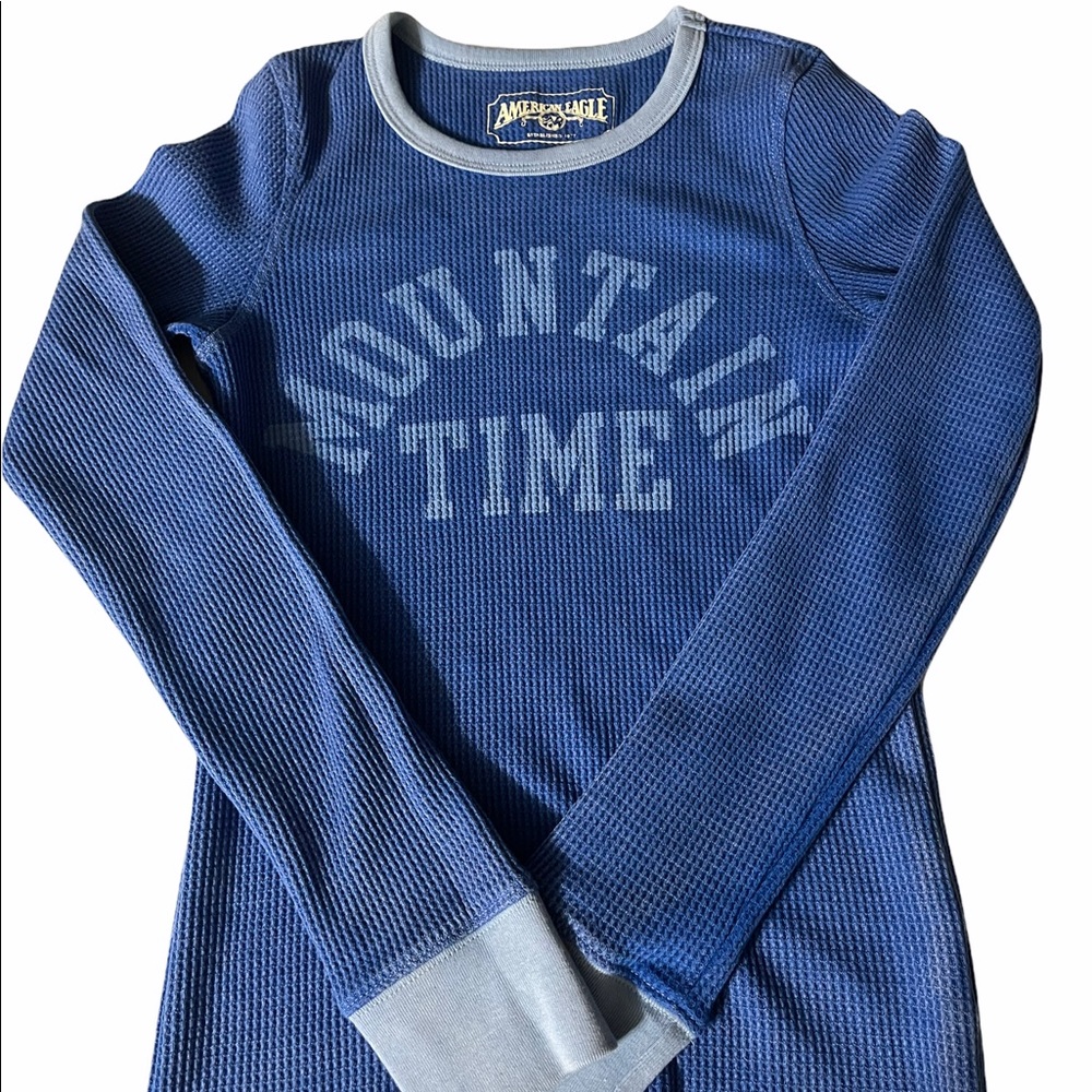 AE Long Sleeve Waffle Layering Tee